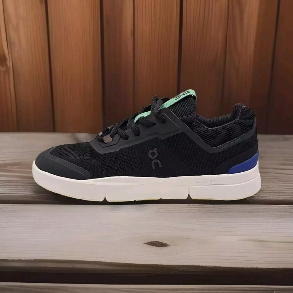 On Cloud the Roger Spin Black Indigo Women Tennis Style Sneaker size 8.5